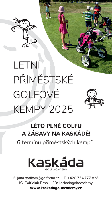 Oblíbené letní příměstské golfové kempy na Kaskádě